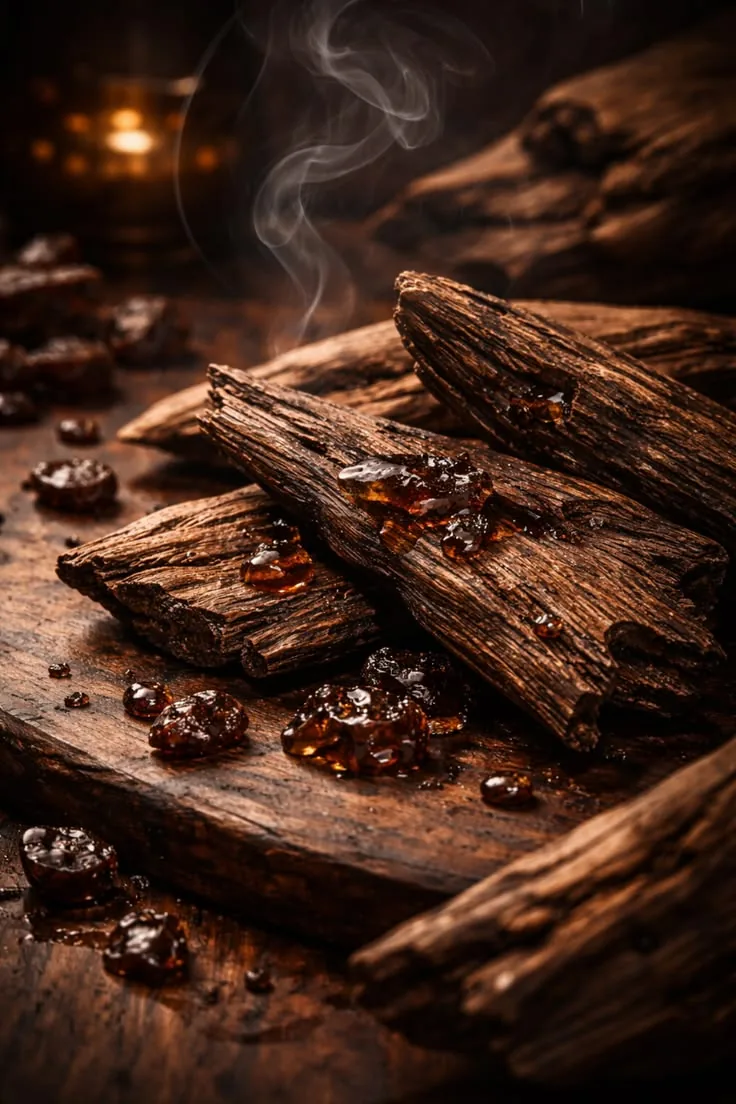 Oud wood display